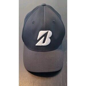 Bridgestone Tour B Day Hat 2024 Golf Cap Black W White Letters Golfing Size L XL